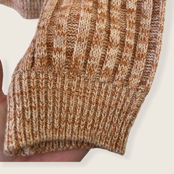 NWT Blank NYC Heather Ribbed Crewneck Sweater Size XL Tan/white knit mix - Picture 10 of 12